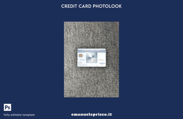 modello frontale photolook per carta di credito USA New York CFSB stile verifica